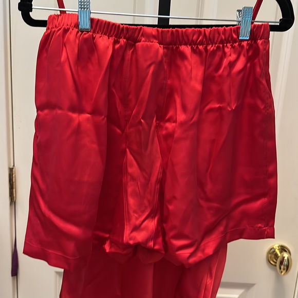 FISHERS FINERY Women's 100% Mulberry Silk Cami and Boxer Pajama Set - Picture 8 of 17